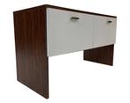 Vintage Compact Kastje Klepkast Rosewood Fineer, Ophalen, Gebruikt, 25 tot 50 cm, 50 tot 100 cm