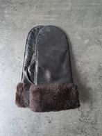 Donkerbruine leren dameswanten met schapenwol, Kleding | Dames, Mutsen, Sjaals en Handschoenen, Maat 38/40 (M), Nieuw, Ophalen of Verzenden