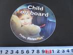 sticker child on board - philips vision plus *, Ophalen, Zo goed als nieuw, Bedrijf of Vereniging