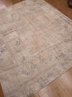 Vintage handgeknoopt oosters tapijt patchwork 250x202, 200 cm of meer, 200 cm of meer, Gebruikt, Rechthoekig