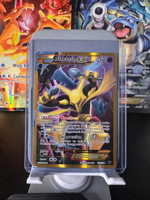 Pokémon Kaart - Alakazam EX (Holo) - Secret Rare!, Hobby en Vrije tijd, Verzamelkaartspellen | Pokémon, Zo goed als nieuw, Losse kaart