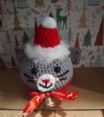 Kerstbal katten grijs, Diversen, Kerst, Ophalen of Verzenden