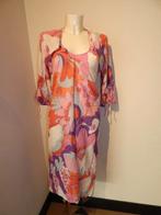 Antik Batik jurk kleurrijke grote print vestje eraan 38