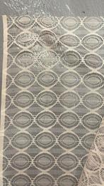 Vitrage gebroken wit, 1,59 hoog., Overige kleuren, Nieuw, Ophalen of Verzenden, 200 cm of meer