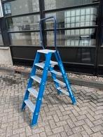 Premium Dubbele Trap 5 Treden, Trap, Nieuw, Ophalen of Verzenden, Opvouwbaar of Inschuifbaar