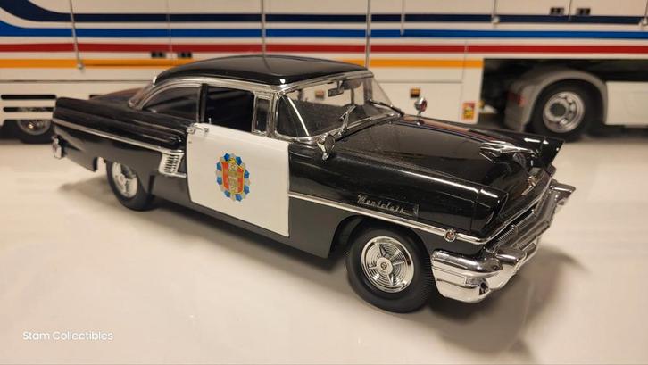 Sun Star Platinum Mercury Monclair Police Politie - 1956, Hobby en Vrije tijd, Modelauto's | 1:18, Gebruikt, Auto, Sun Star, Ophalen of Verzenden