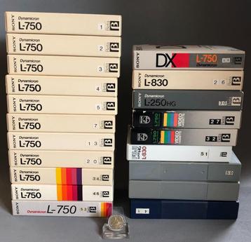 20 Betamax Videobanden, voorbespeeld, in zeer goede staat beschikbaar voor biedingen