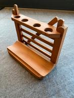 Vintage pijpenrek vorm landhek hekje hout 4 pijp rookwaren, Ophalen of Verzenden