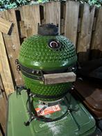 Kamado groen 13 inch met hoes & stalen heat reflector, Ophalen, Gebruikt, Met accessoires