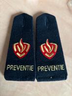 Set rangen brandweer preventie, Verzenden, Landmacht, Nederland, Embleem of Badge