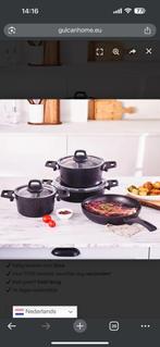 Karaca 7piece cooking set, Huis en Inrichting, Overige materialen, Keramische plaat, Nieuw, Pannenset