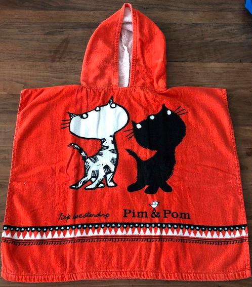 Badponcho rood pim en pom Fiep Westendorp, Kinderen en Baby's, Kinderkleding | Kinder-zwemkleding, Zo goed als nieuw, Badponcho