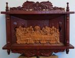 Houten wandpaneel het laatste avondmaal groot, Antiek en Kunst, Ophalen of Verzenden