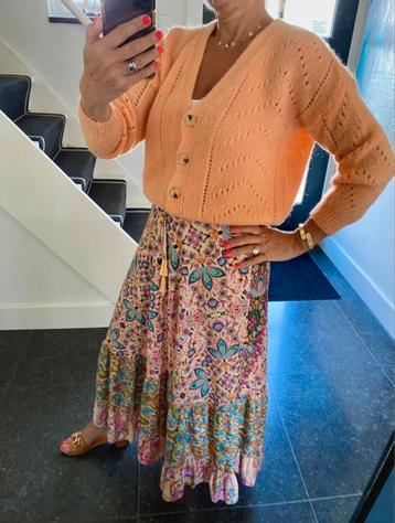 Amélie&Amélie, prachtig pastel oranje mohair vestje, TU beschikbaar voor biedingen
