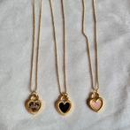 Goudkleurige ketting met hartjes hanger, Overige materialen, Verstelbaar, La Jefa Sieraden, Nieuw