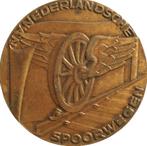 Nederland penning staking Nederlandse Spoorwegen 1944, Ophalen of Verzenden, Brons, Nederland