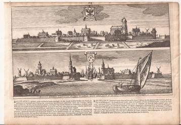 Gezichten op Bolsward en Dokkum door Bouttats / Peeters 1674 beschikbaar voor biedingen