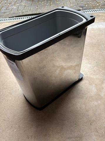 Hailo uno AS inbouw afvalbak RVS/zwart - 18 liter beschikbaar voor biedingen