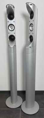 KEF HTS5001.2 wireless (draardloos) systeem met stands., Audio, Tv en Foto, Luidsprekers, Gebruikt, 60 tot 120 watt, Front, Rear of Stereo speakers