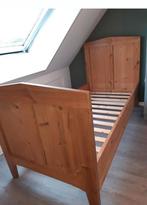 Mooi houten bed 90x200 cm, 90 cm, Gebruikt, Eenpersoons, Bruin