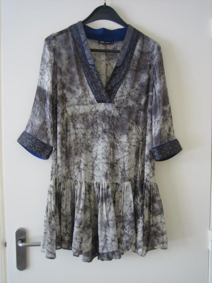 Aparte wijde voile blouse of tuniek DIDI 36-38 snazzeys, Kleding | Dames, Blouses en Tunieken, Nieuw, Maat 38/40 (M), Grijs, Verzenden