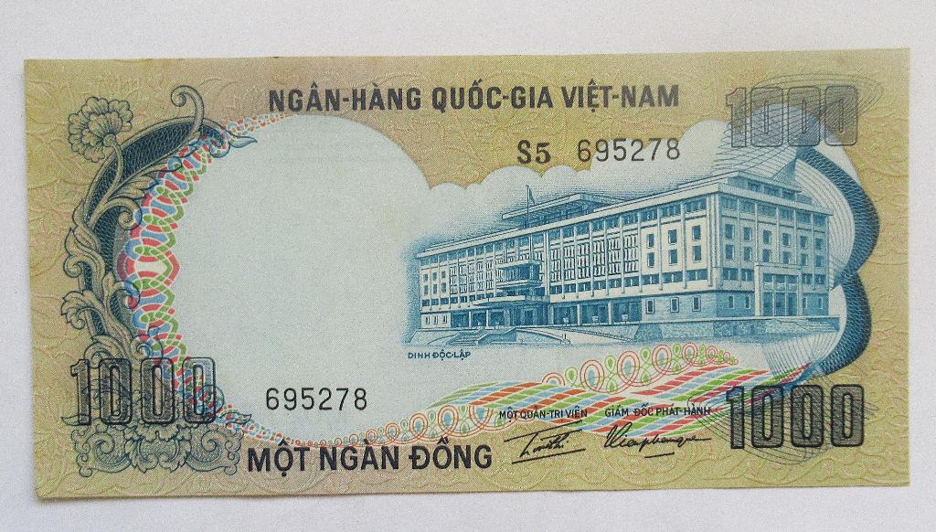 Viëtnam 1000 Dong 1972, Postzegels en Munten, Bankbiljetten | Azië, Verzenden, Midden-Oosten