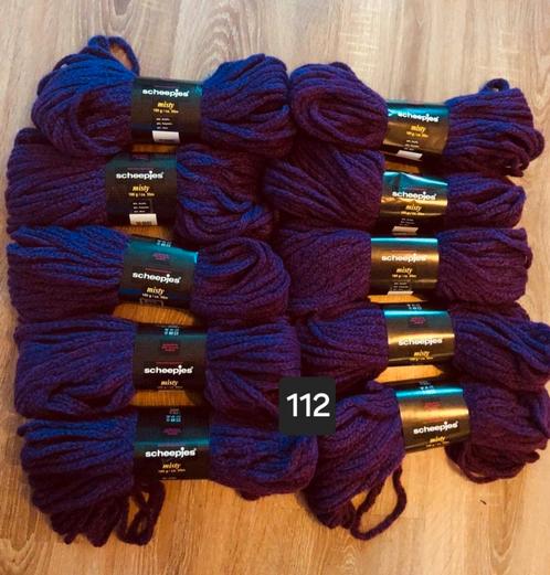 6 kleuren Scheepjes Misty 40% wol, 40% Acryl, 20% polyester, Hobby en Vrije tijd, Breien en Haken, Nieuw, Breien of Haken, Wol of Garen