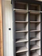 Mooie grijze vakken/boekenkast, Huis en Inrichting, Gebruikt, 100 tot 150 cm, 200 cm of meer, Ophalen of Verzenden