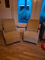 Twee heerlijke luie designstoelen, Huis en Inrichting, Fauteuils, Ophalen, Gebruikt, 75 tot 100 cm, Stof