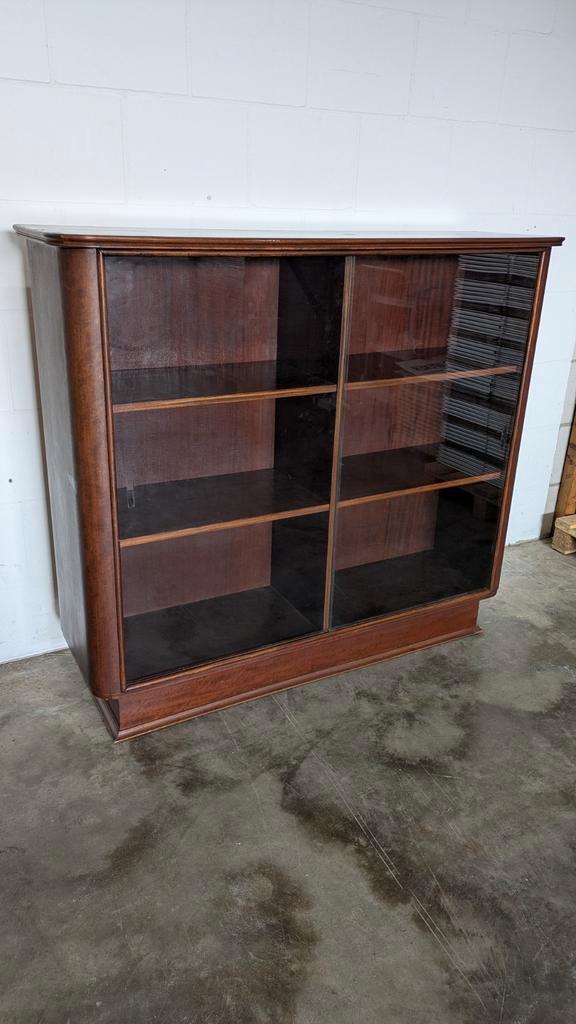 Vintage boekenkast, Huis en Inrichting, Kasten | Vitrinekasten, Gebruikt, 150 tot 200 cm, 50 tot 100 cm, 25 tot 50 cm, Ophalen