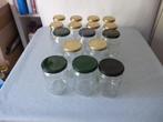 16 hogere glazen pot met schroefdeksel inmaak jam bewaar, Ophalen of Verzenden, Nieuw, Glas, Pot, Bus of Blik