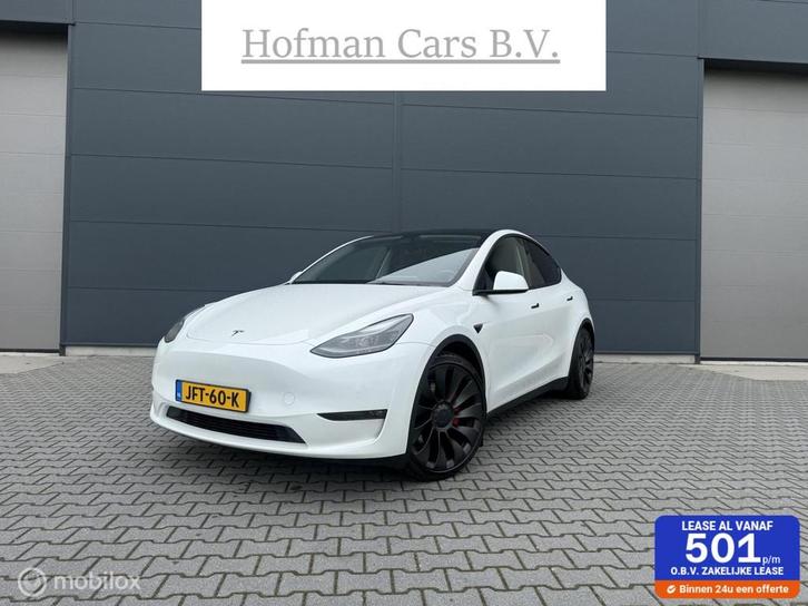 Tesla Model Y Performance Dual Motor AWD 75 kWh 2022 Incl BT, Auto's, Tesla, Bedrijf, Te koop, Model Y, 4x4, ABS, Adaptive Cruise Control