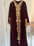 Marokkaanse Kaftan Bordeaux Rood hand gemaakt, Huwelijk, Zo goed als nieuw, Kleding, Ophalen