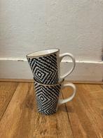 2 mokken Xenos, Huis en Inrichting, Keuken | Servies, Ophalen of Verzenden, Zo goed als nieuw, Overige stijlen, Kop(pen) en/of Schotel(s)