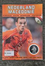 Wedstrijdboekje Nederland - Macedonië 12/10/2005, Ophalen of Verzenden, Overige binnenlandse clubs