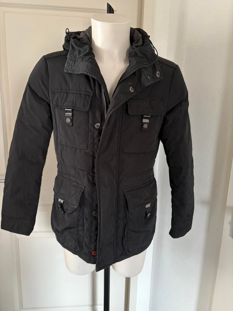 Peuterey jas / parka Origineel Maat S Zwart, Ophalen of Verzenden, Zo goed als nieuw, Zwart