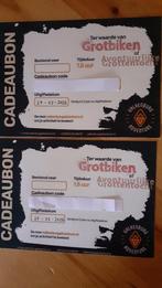 2 tegoedbonnen  Grotbiken Valkenburgse grotten, Ophalen of Verzenden, Nieuw, Meerdere media, Kunst en Creatief