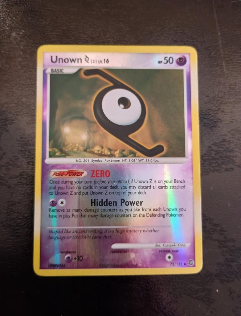 Unown 72/132 Reverse Holo, Verzenden
