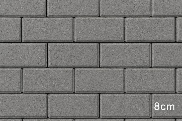 Betonklinkers grijs 8cm S1, Tuin en Terras, Tegels en Klinkers, Nieuw, Klinkers, Beton, 10 m² of meer, Ophalen