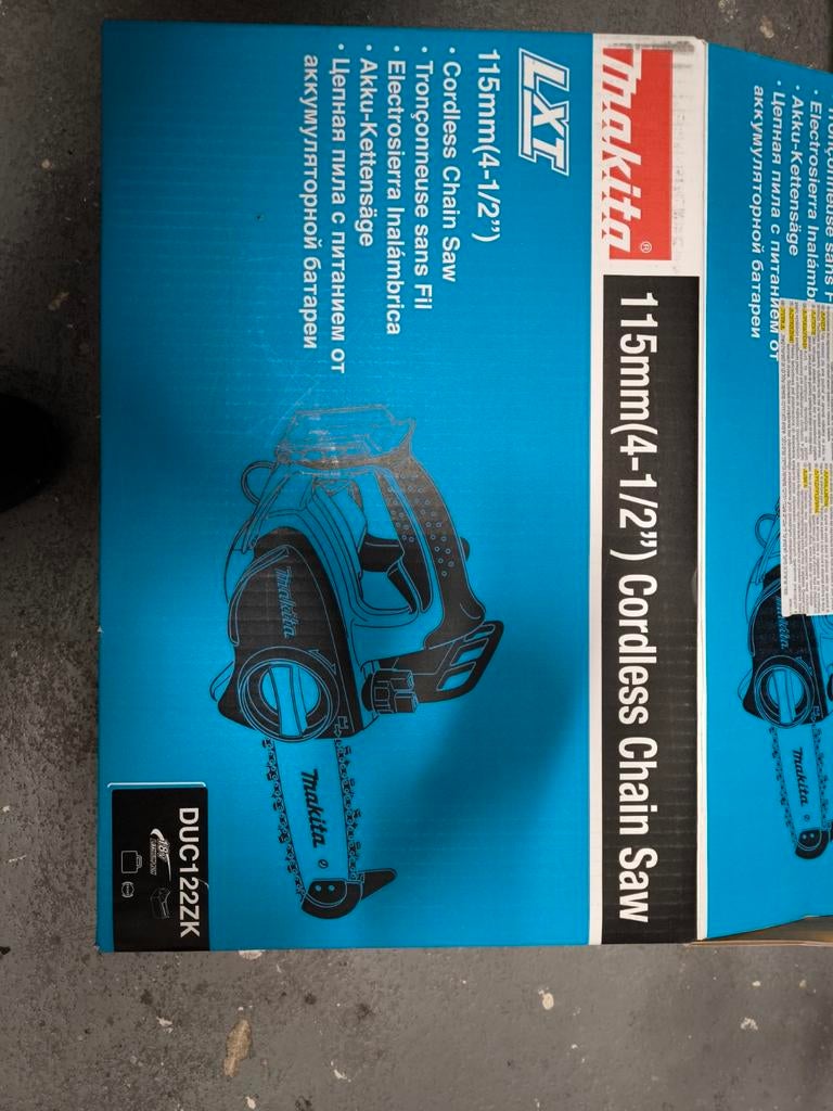 Makita DUC122ZK Accu Kettingzaag 115mm - Nieuw in kist, Ophalen, Minder dan 30 mm, Kettingzaag, Nieuw