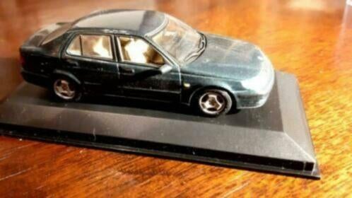 Minichamps Saab 9-5 3.3 Turbo Saloon 1997 groen metallic, Hobby en Vrije tijd, Modelauto's | 1:43, Ophalen of Verzenden, Nieuw