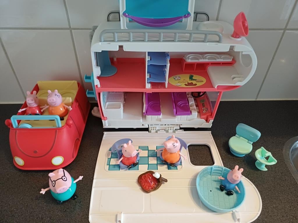 Peppa Big Camper plus Auto, Ophalen, Zo goed als nieuw