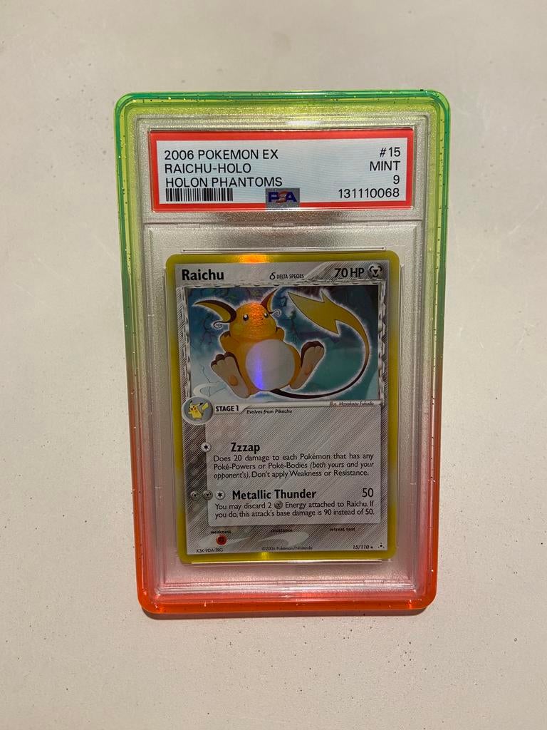 Raichu EX Holo Holon Phantoms - PSA 9, Ophalen of Verzenden, Nieuw, Losse kaart, Foil