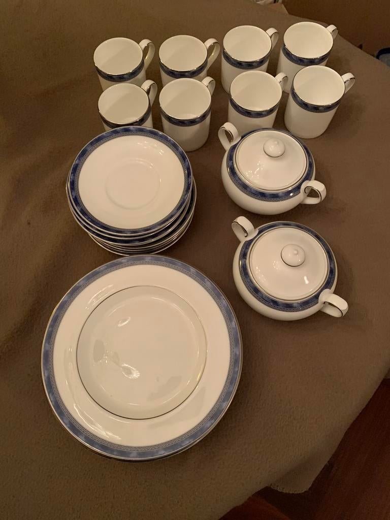 Royal Doulton Atlanta 26-delig Ontbijtservies, Ophalen of Verzenden, Zo goed als nieuw, Porselein, Overige stijlen