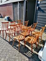 11 vintage houten café stoelen igs, Ophalen of Verzenden