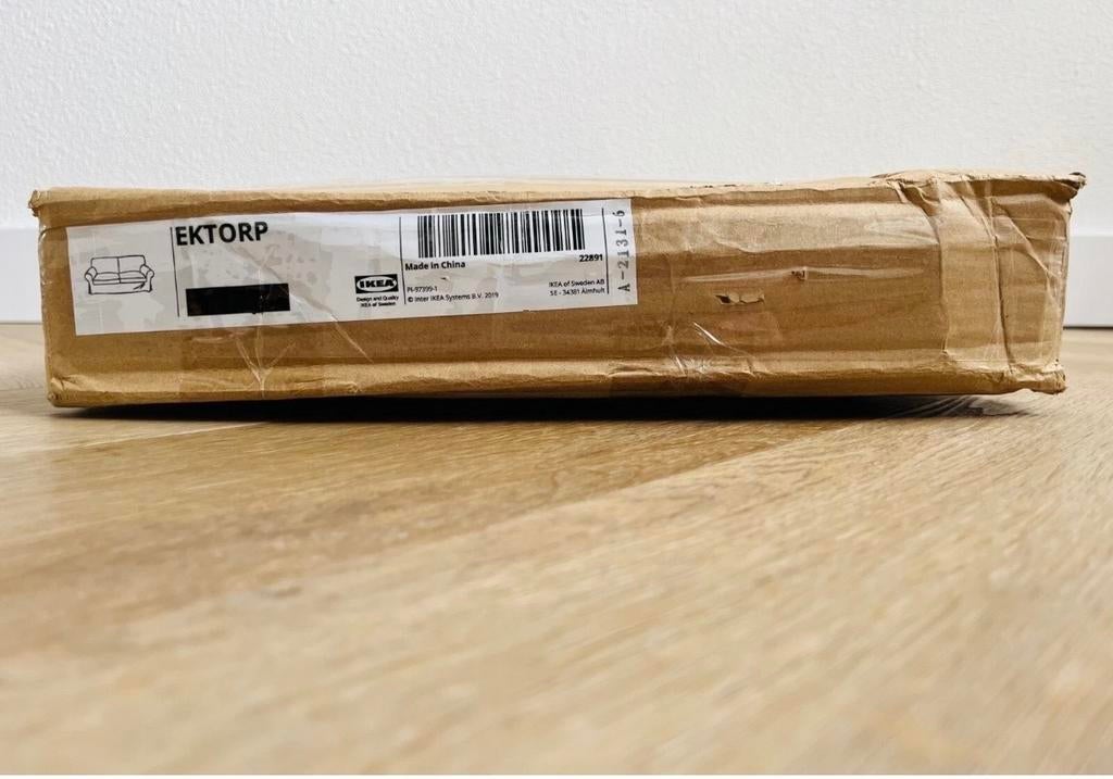 IKEA EKTORP bankhoes - Nieuw in verpakking LICHT GRIJS, Ophalen of Verzenden, Nieuw, Stof