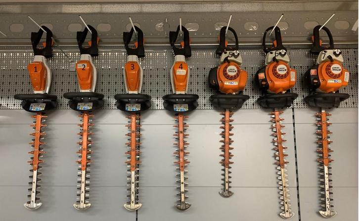 Rienties Prijs| Diverse Stihl heggenscharen | gebruikt, Tuin en Terras, Heggenscharen, Gebruikt, Benzine, Ophalen