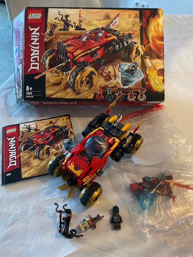 Lego Ninjago 70675 Katana 4x4 - Complete set met doos, Lego, Ophalen of Verzenden, Zo goed als nieuw, Compleet