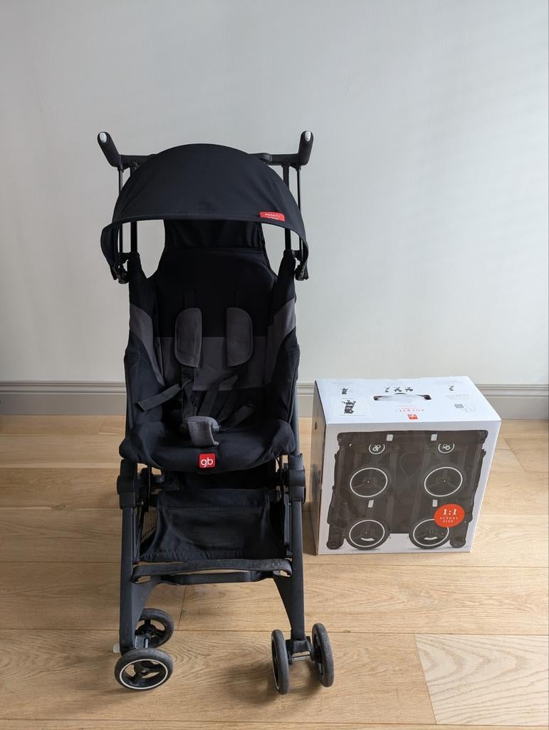 gb Pockit+ All-Terrain Future Perfect – ultra compacte buggy, Kinderen en Baby's, Buggy's, Verstelbare rugleuning, Ophalen