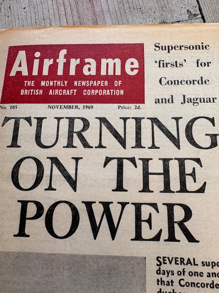 Krant Airfrance nov. 1969, Ophalen of Verzenden, Gelezen, Krant